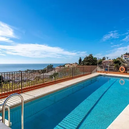 Nyaraló Adosado Con Vistas Al Mar Desde La Piscina Con Bbq